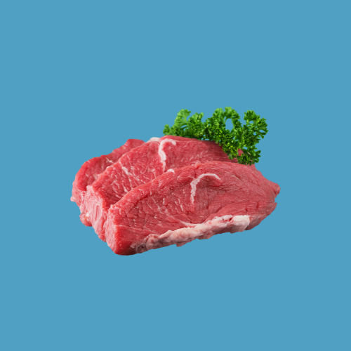 Carne de vacuno cruda con perejil para el curso de manipulador de alimentos en el sector cárnico.